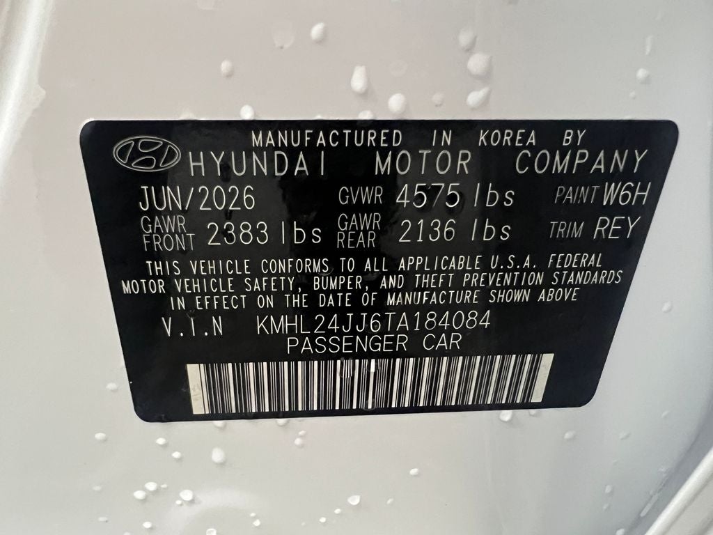 2026 Hyundai Sonata Hybrid Blue