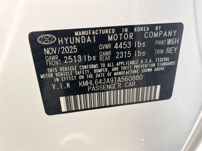 2026 Hyundai Sonata SEL Sport