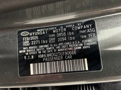 2026 Hyundai Elantra SEL Sport