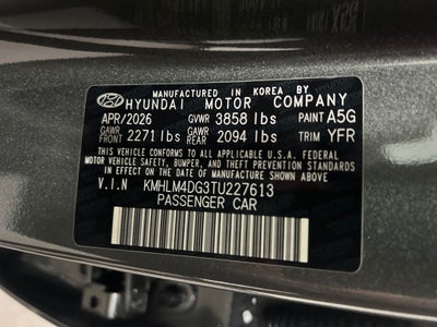 2026 Hyundai Elantra SEL Sport