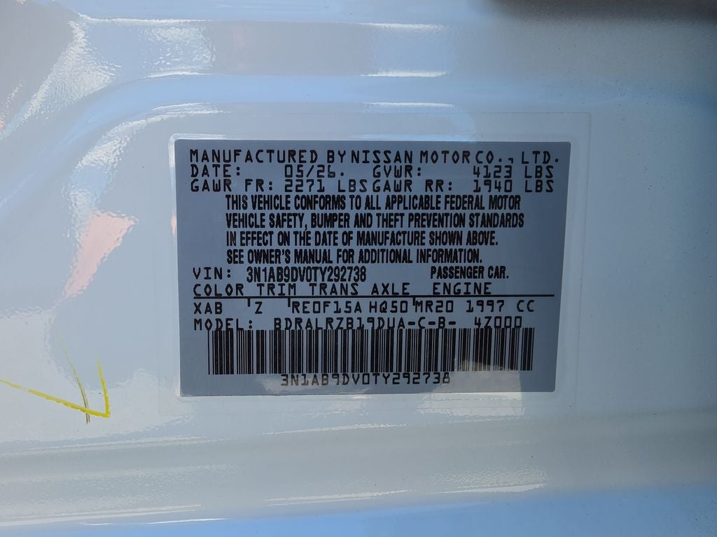 2026 Nissan Sentra SR