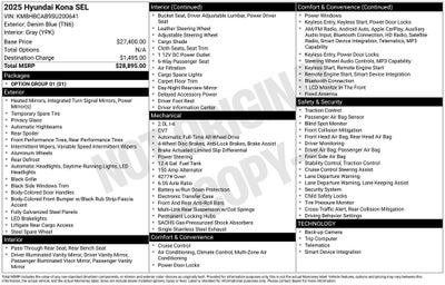 2025 Hyundai Kona SEL