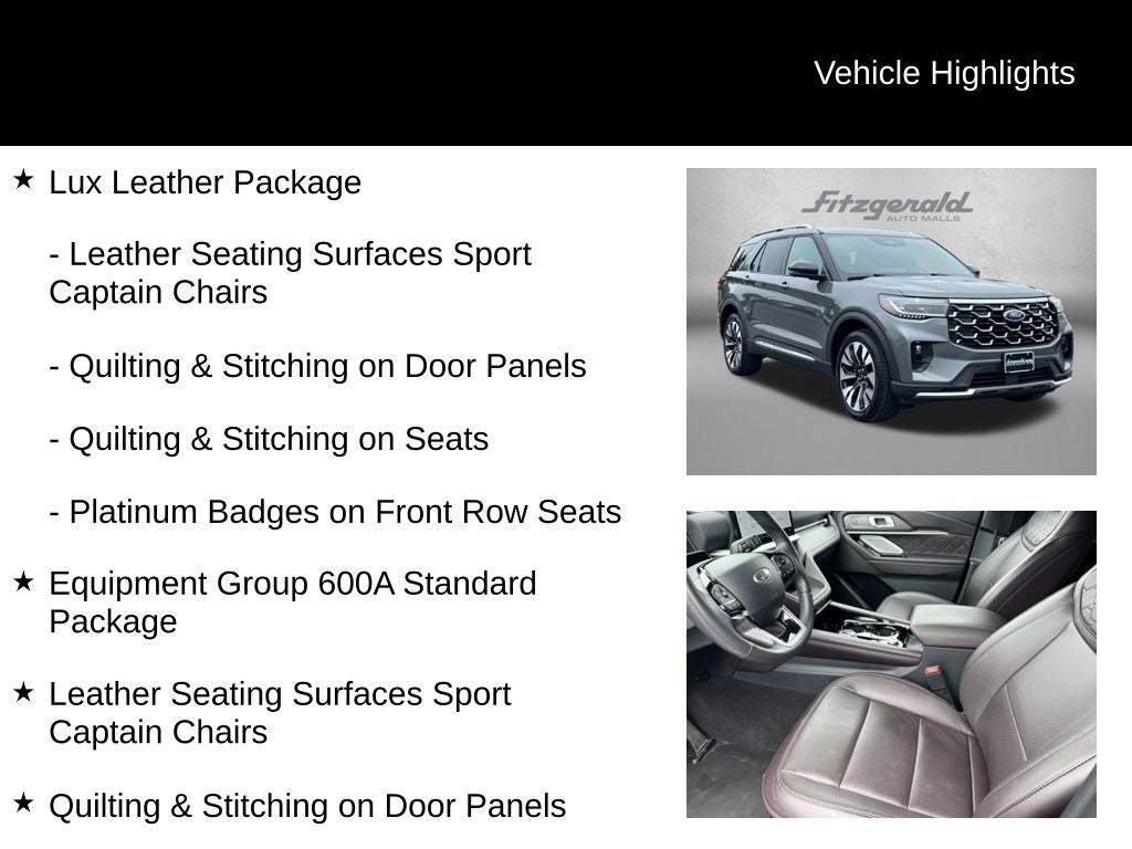 2025 Ford Explorer Platinum