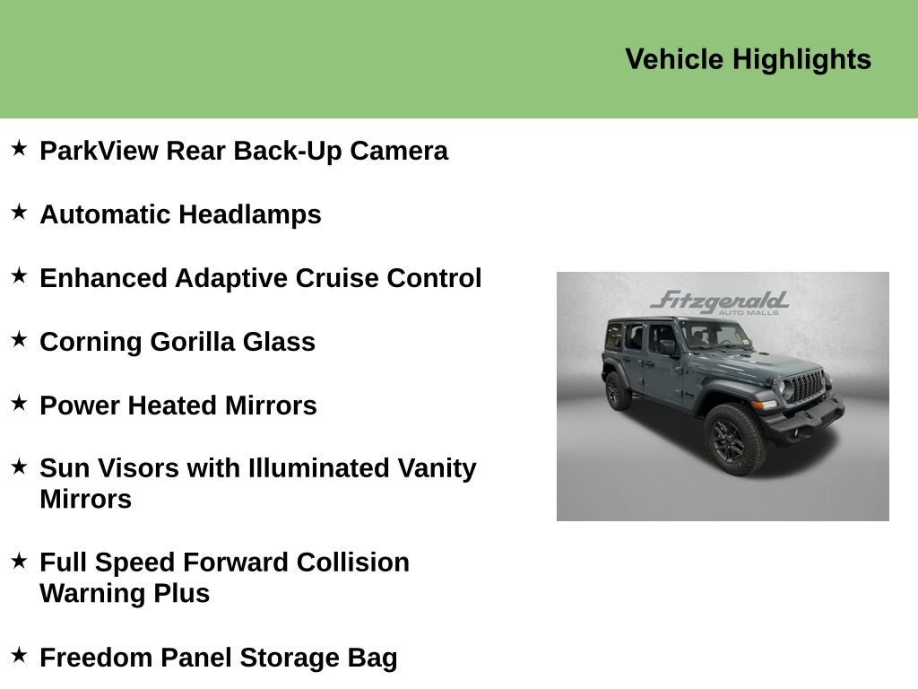 2026 Jeep Wrangler WRANGLER 4-DOOR SPORT S