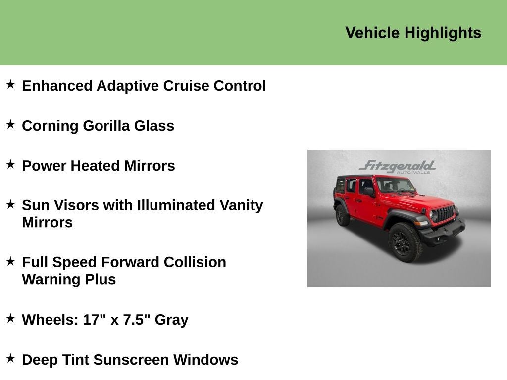 2026 Jeep Wrangler WRANGLER 4-DOOR SPORT S