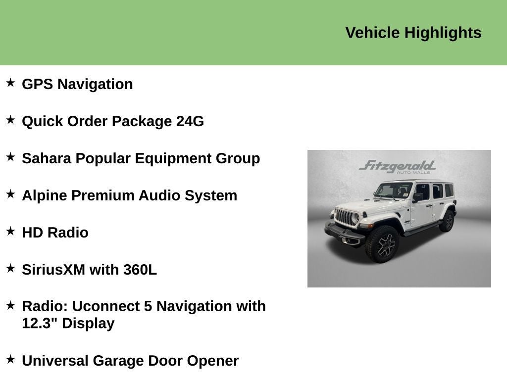 2026 Jeep Wrangler WRANGLER 4-DOOR SAHARA
