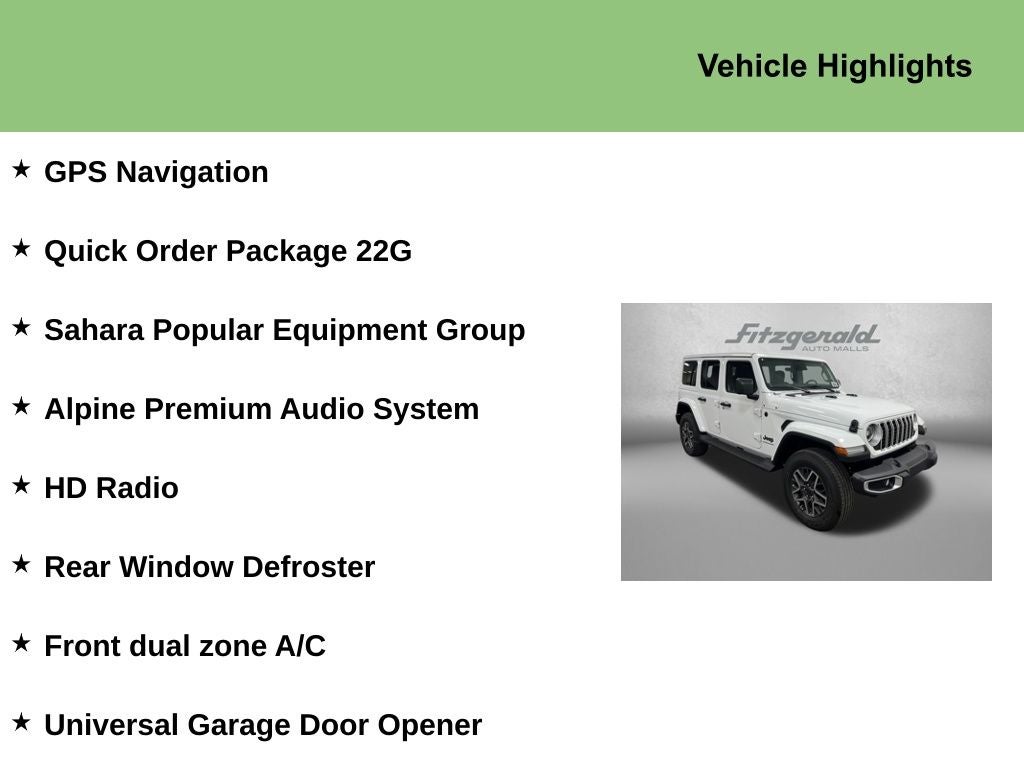 2026 Jeep Wrangler WRANGLER 4-DOOR SAHARA