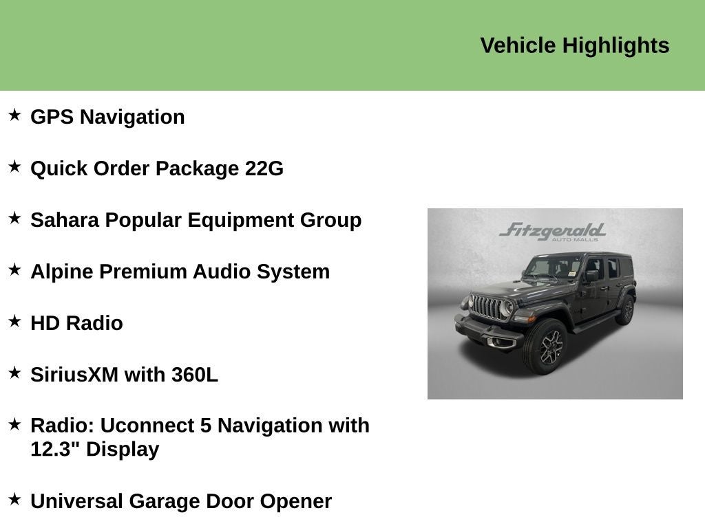 2026 Jeep Wrangler WRANGLER 4-DOOR SAHARA