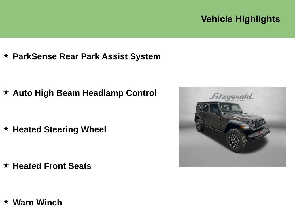 2025 Jeep Wrangler WRANGLER 4-DOOR RUBICON