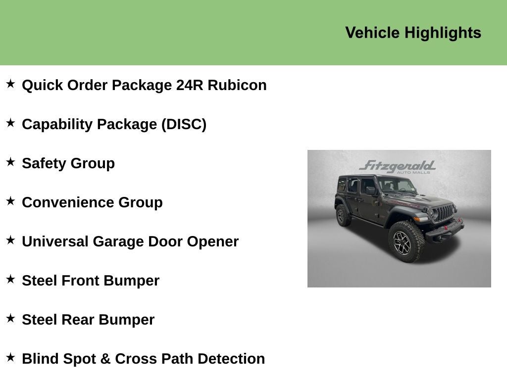 2025 Jeep Wrangler WRANGLER 4-DOOR RUBICON