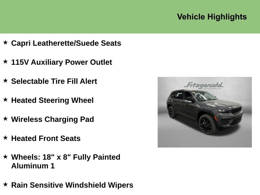 2025 Jeep Grand Cherokee GRAND CHEROKEE ALTITUDE X 4X2