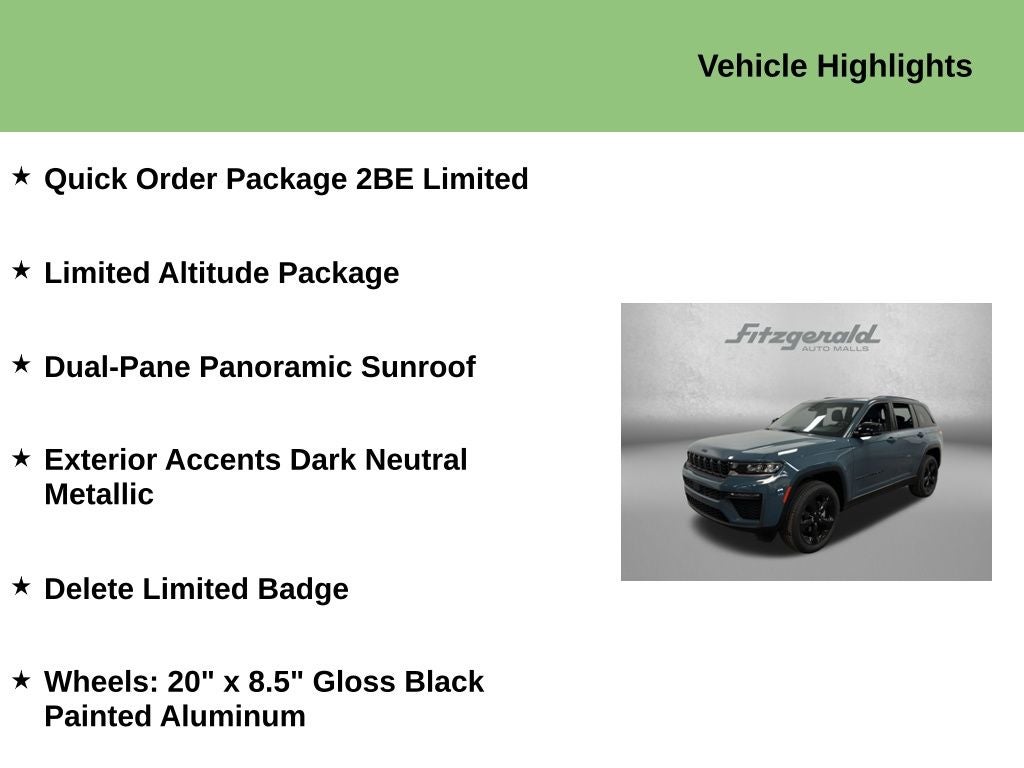 2026 Jeep Grand Cherokee GRAND CHEROKEE LIMITED 4X2