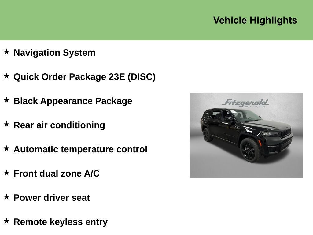 2025 Jeep Grand Cherokee GRAND CHEROKEE L LIMITED 4X2