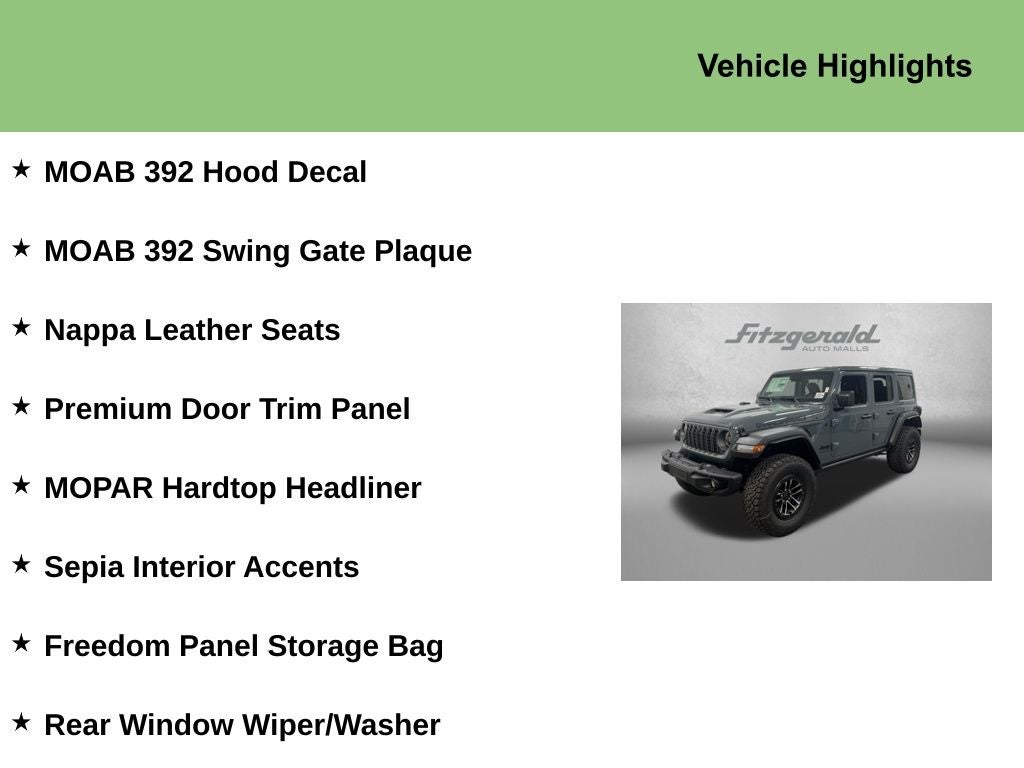2026 Jeep Wrangler WRANGLER 4-DOOR MOAB 392