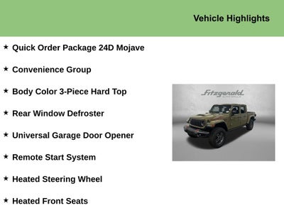 2026 Jeep Gladiator GLADIATOR MOJAVE 4X4