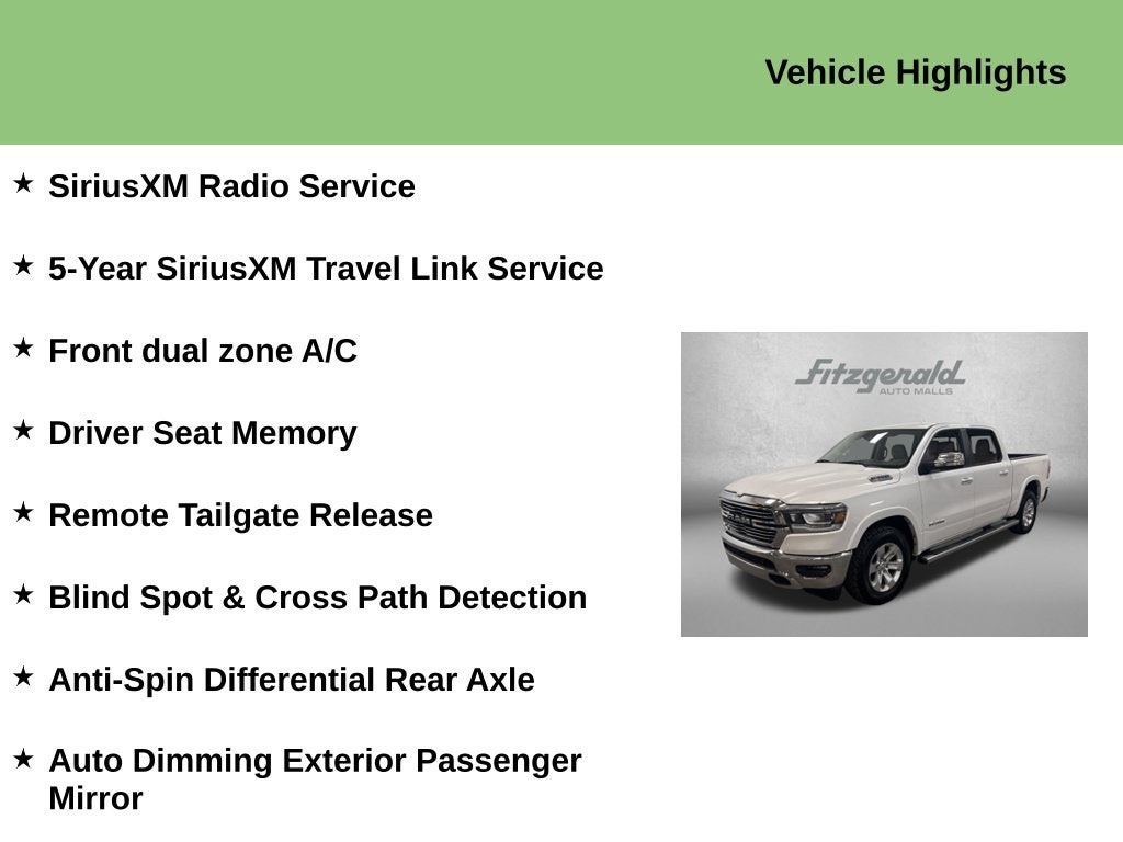2021 RAM 1500 Laramie Crew Cab 4x2 5'7' Box