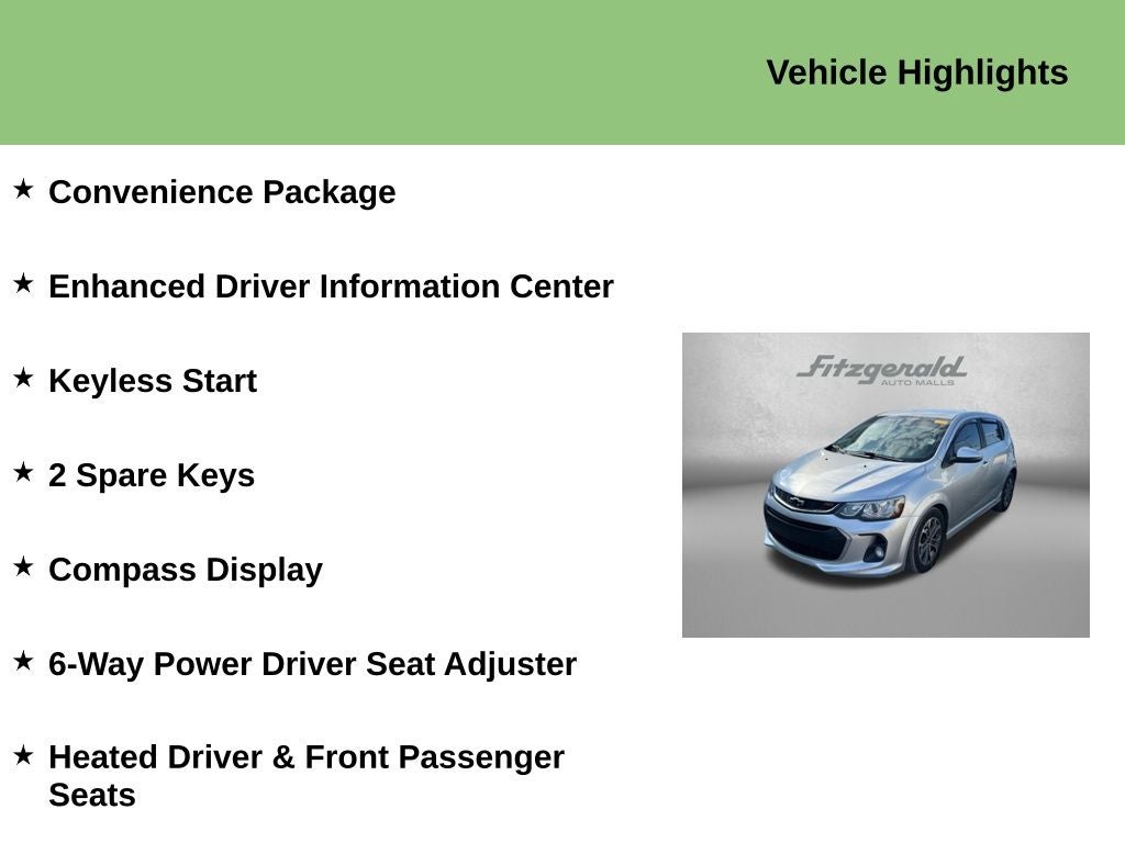 2018 Chevrolet Sonic LT Auto