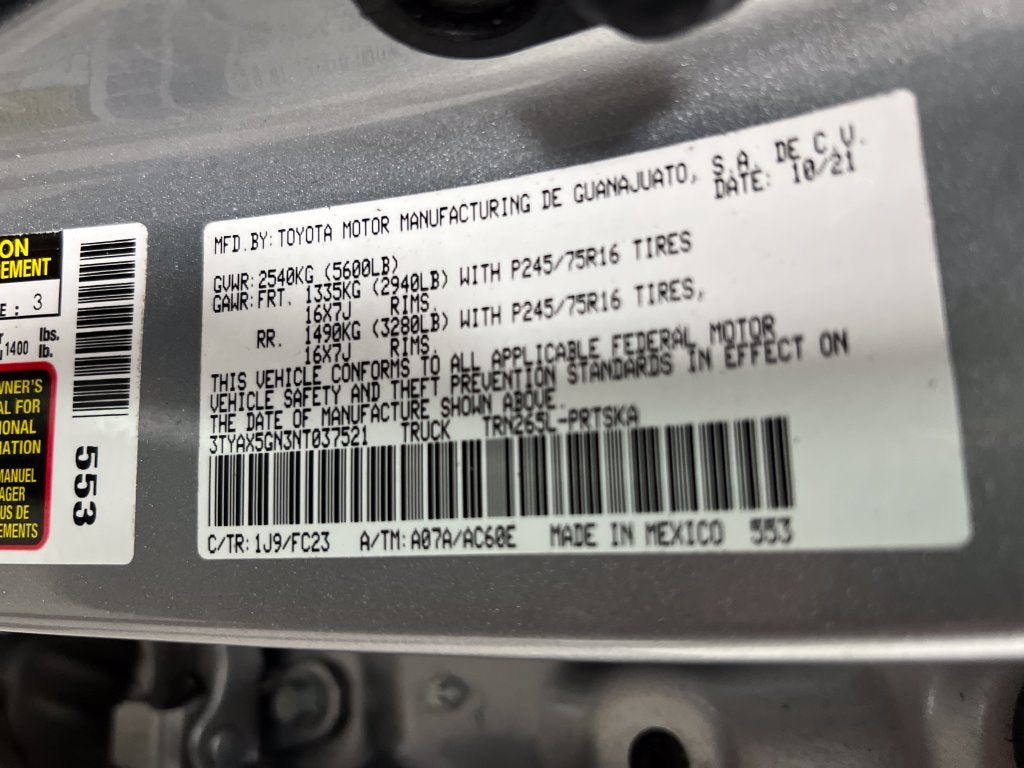 2022 Toyota Tacoma SR5