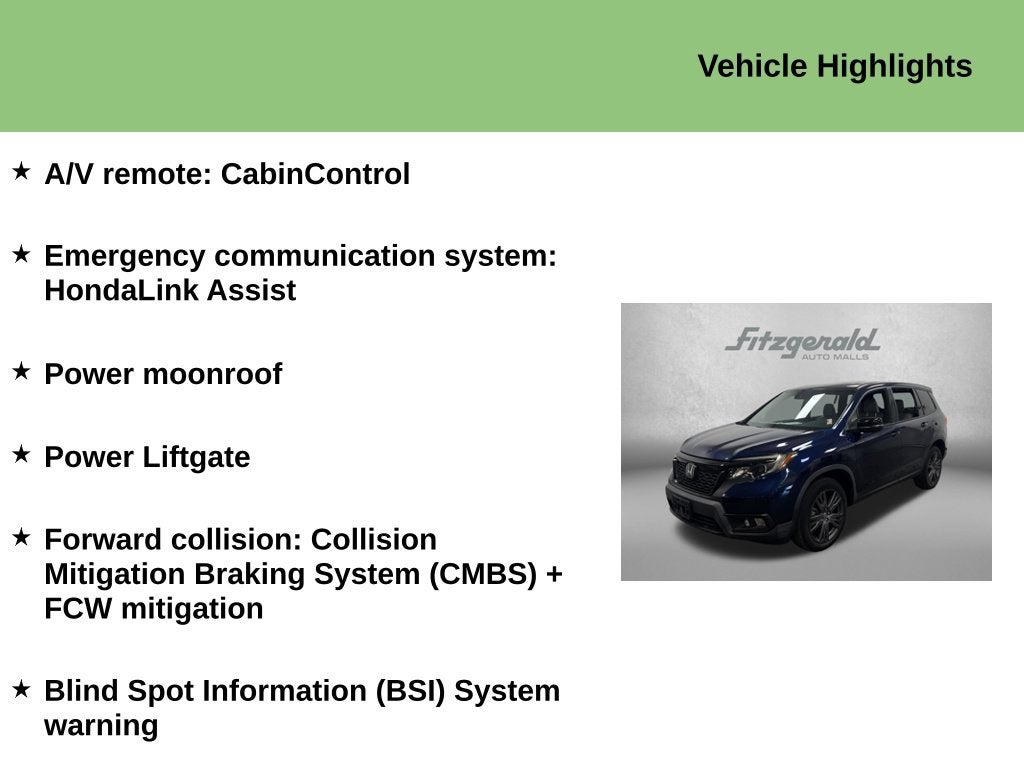 2021 Honda Passport AWD EX-L