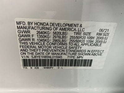2022 Acura MDX Advance Package