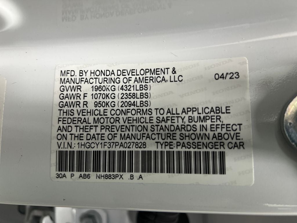 2023 Honda Accord EX