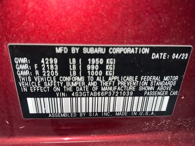 2023 Subaru Impreza Base