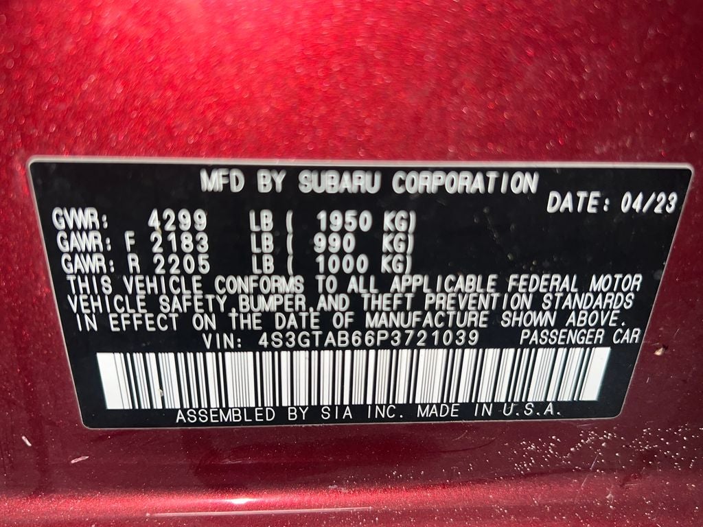 2023 Subaru Impreza Base