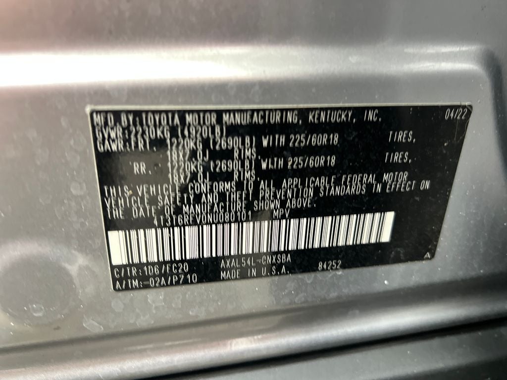 2022 Toyota RAV4 Hybrid SE