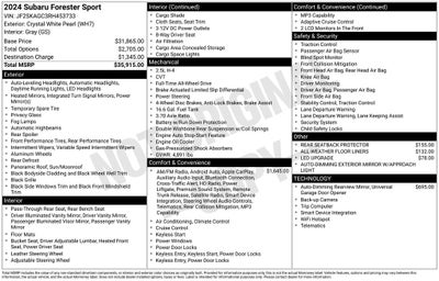 2024 Subaru Forester Sport