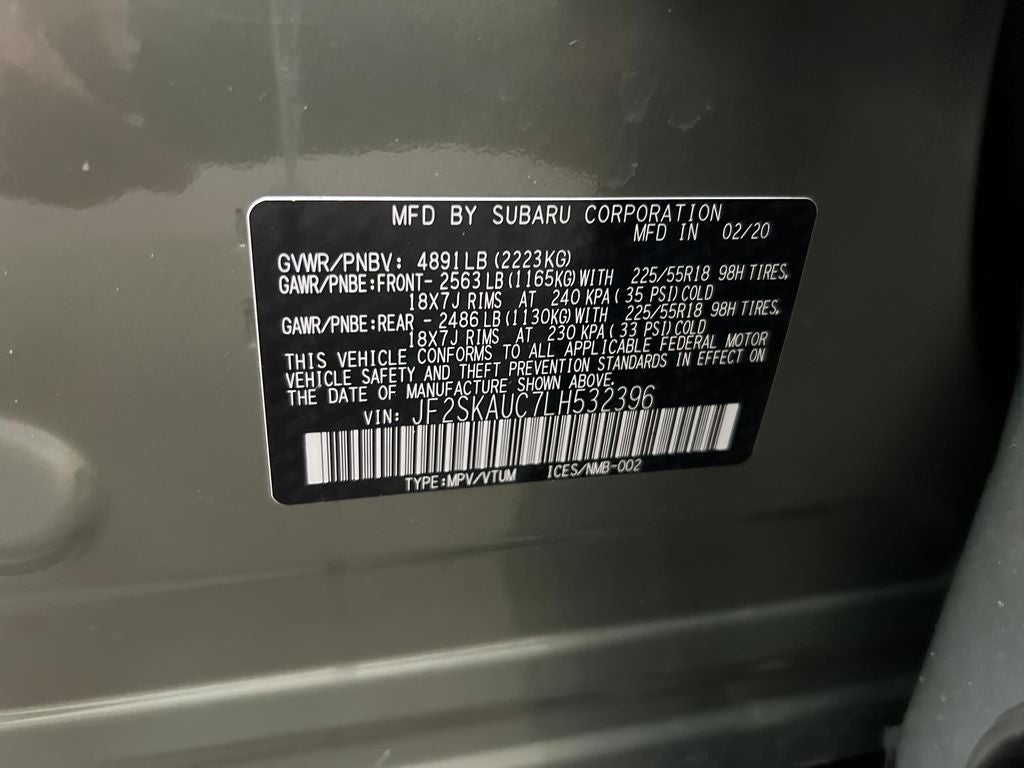 2020 Subaru Forester Limited