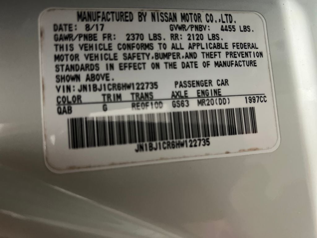 2017 Nissan Rogue Sport SV