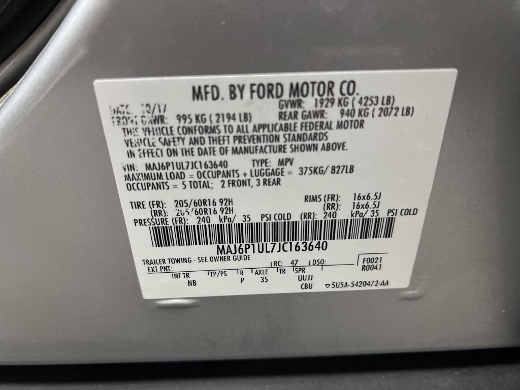 2018 Ford EcoSport SE